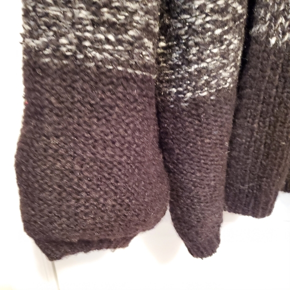 NWT Anthropologie Gentle Fawn Gray Black Striped Knit Eda Cardigan Size L - Picture 9 of 10